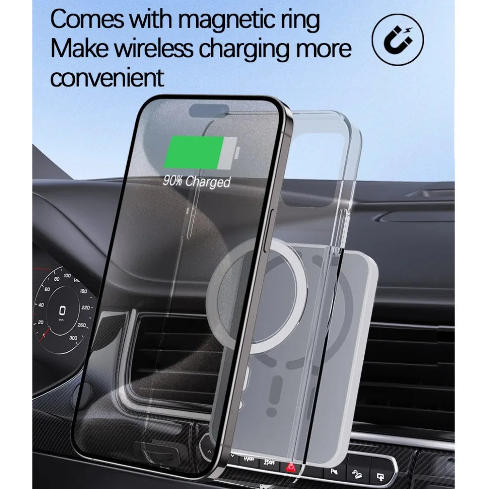 100W Car Magnetic Wireless Charger Air Vent Phone Holder Stand For Magsafe iPhone 16 15 14 13 12 Pro Max XS 11 Fast Charging Pad